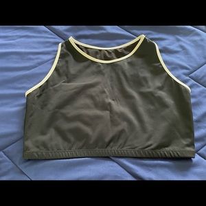 Outplay High Compression Bathing Suit Top Size Large Black